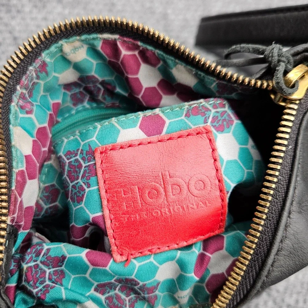 Hobo‎ International Sarah Black Leather Crossbody Bag Tassel Boho Shoulder Purse